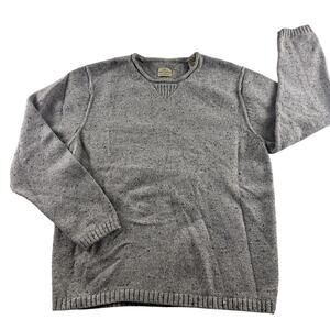 Tommy Bahama Womens Sweater XL Lambs Wool Blend Gray With multicolor Specs